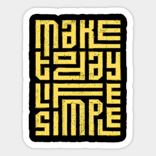 Simple Life Sticker